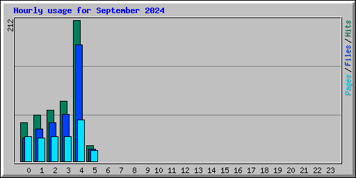 Hourly usage for September 2024